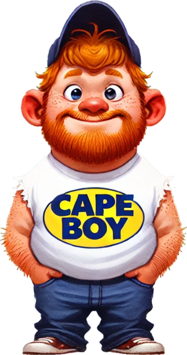 Joe, a cheerful bearded man in a Cape Boy shirt